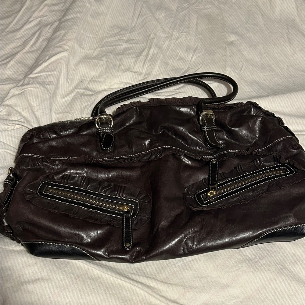 Gucci Dark Brown Leather Interior with Black Tag
